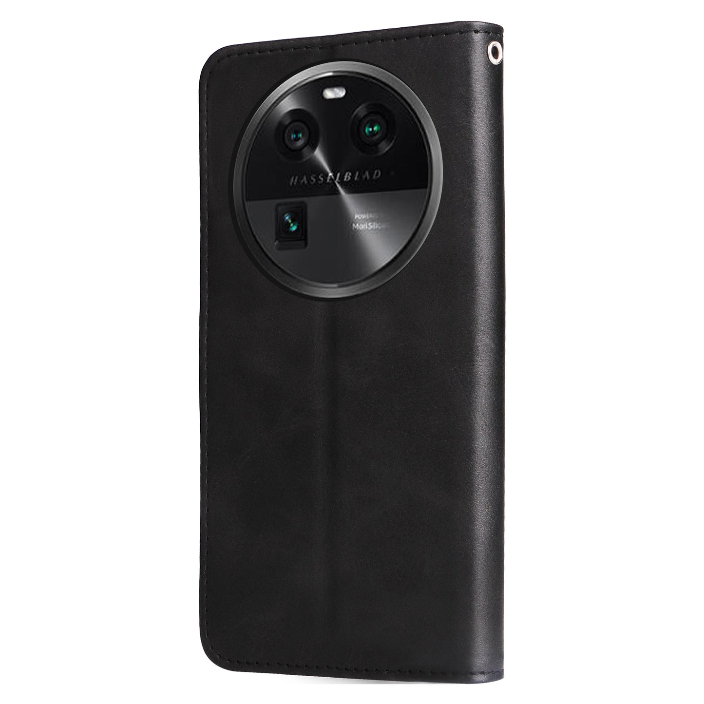 Phone Case for Oppo Find X6 , Calf Texture Zipper Pocket Stand Shell Drop-proof Wallet PU Leather Cover