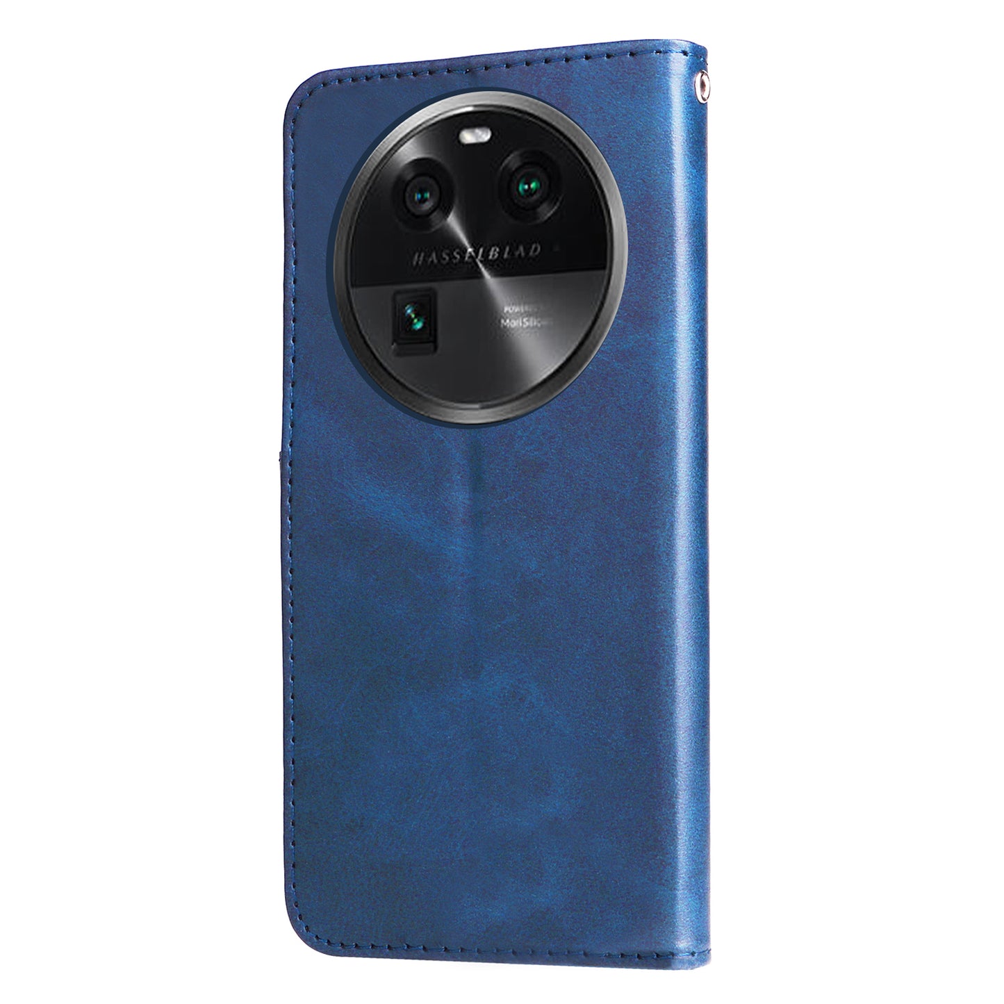 Phone Case for Oppo Find X6 , Calf Texture Zipper Pocket Stand Shell Drop-proof Wallet PU Leather Cover