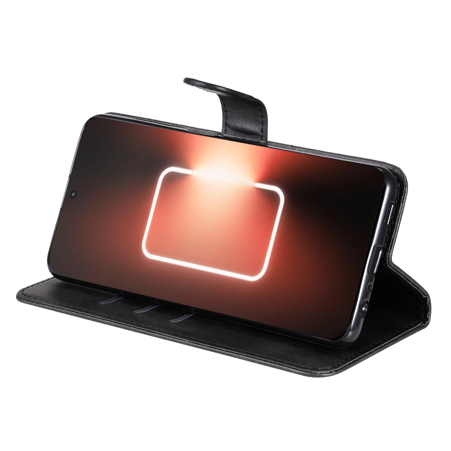 For Realme GT Neo 5 5G / GT3 5G PU Leather Phone Case Calf Texture Zipper Pocket Stand Shell Wallet Phone Cover