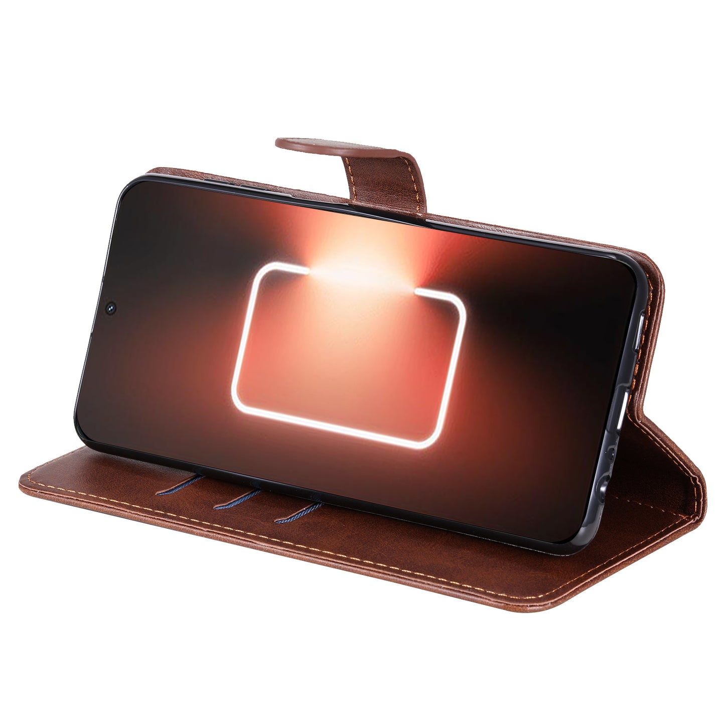 For Realme GT Neo 5 5G / GT3 5G PU Leather Phone Case Calf Texture Zipper Pocket Stand Shell Wallet Phone Cover