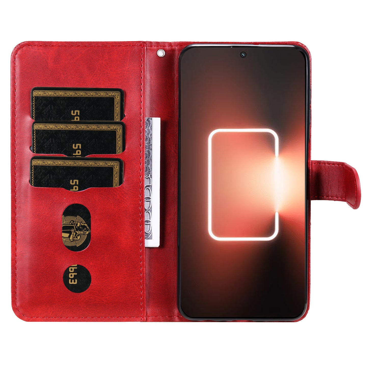 For Realme GT Neo 5 5G / GT3 5G PU Leather Phone Case Calf Texture Zipper Pocket Stand Shell Wallet Phone Cover