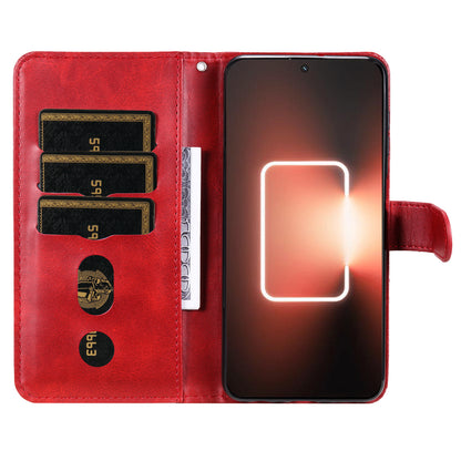 For Realme GT Neo 5 5G / GT3 5G PU Leather Phone Case Calf Texture Zipper Pocket Stand Shell Wallet Phone Cover