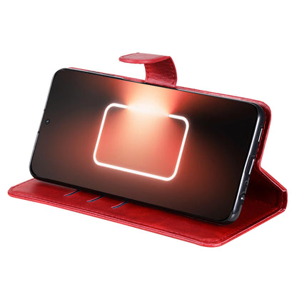 For Realme GT Neo 5 5G / GT3 5G PU Leather Phone Case Calf Texture Zipper Pocket Stand Shell Wallet Phone Cover