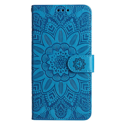 For Oppo Find X6 Pro PU Leather Wallet Protective Cover Sunflower Imprinted Phone Flip Stand Case