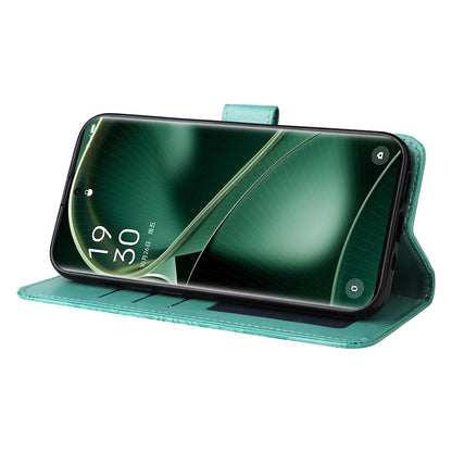 For Oppo Find X6 Pro PU Leather Wallet Protective Cover Sunflower Imprinted Phone Flip Stand Case