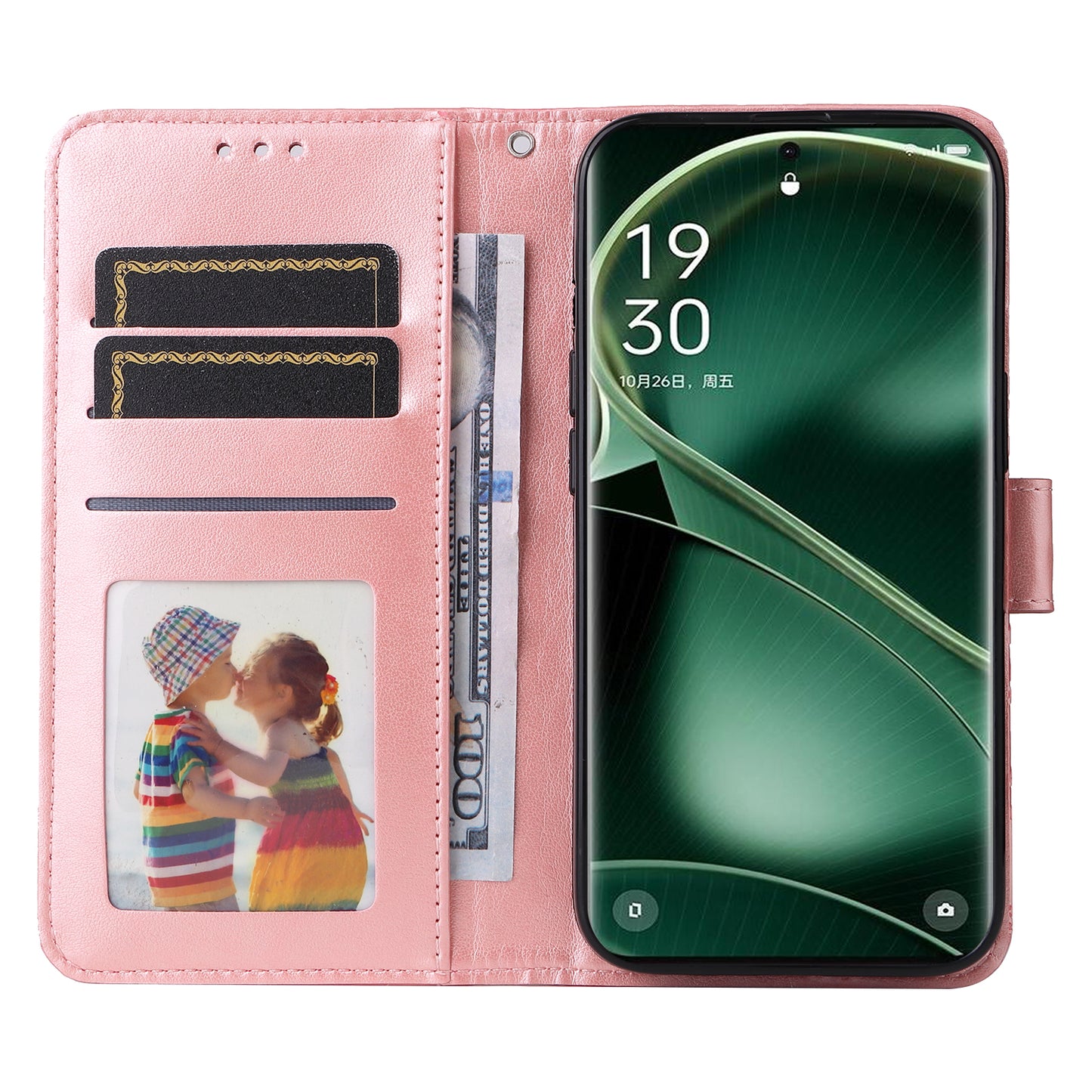 For Oppo Find X6 Pro PU Leather Wallet Protective Cover Sunflower Imprinted Phone Flip Stand Case
