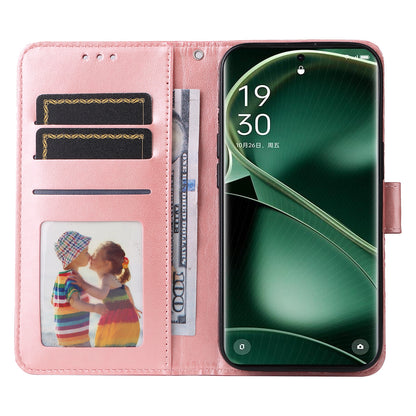 For Oppo Find X6 Pro PU Leather Wallet Protective Cover Sunflower Imprinted Phone Flip Stand Case