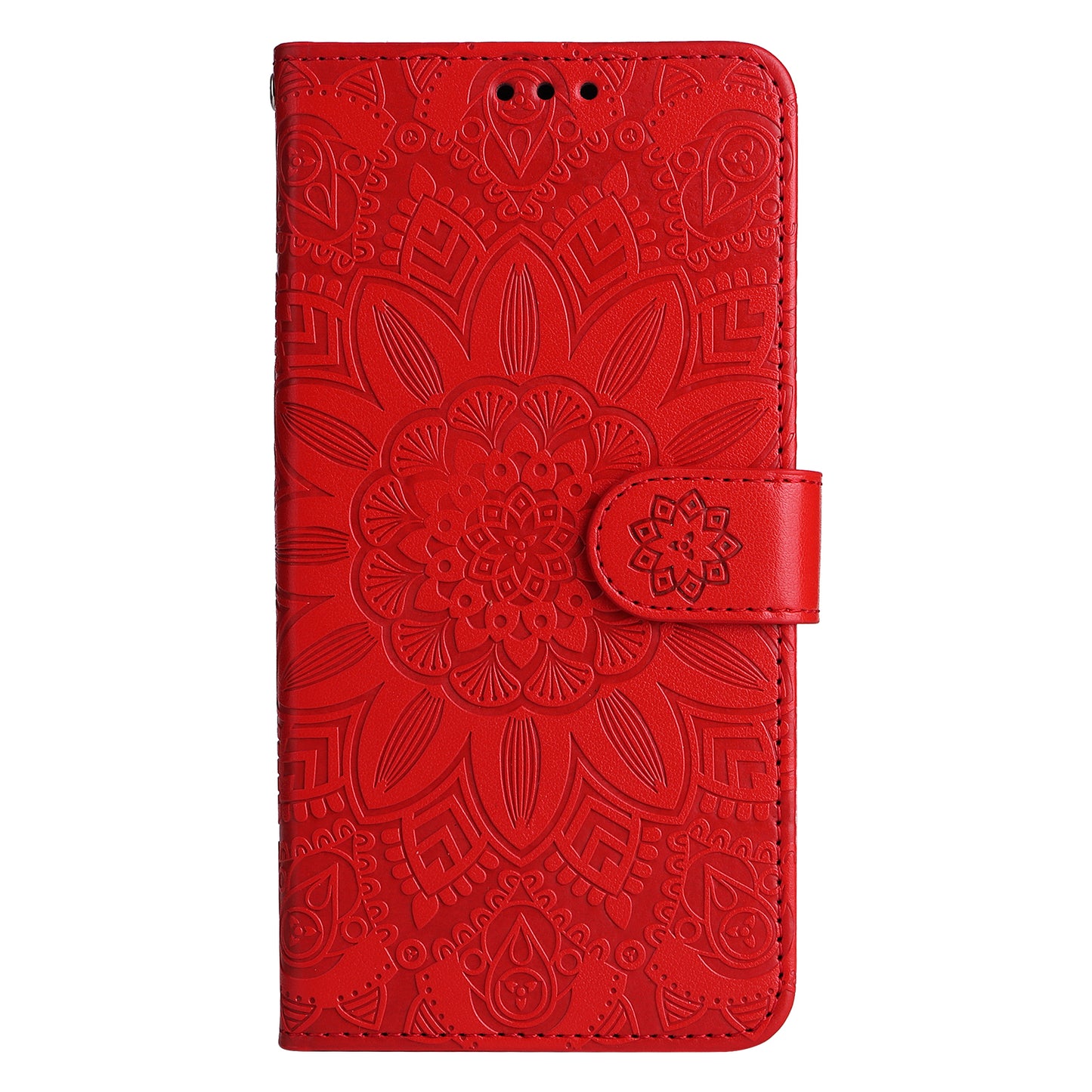 For Oppo Find X6 Full Protection Phone Cover PU Leather Wallet Sunflower Imprinted Stand Case