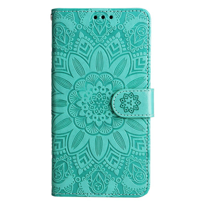 For Oppo Find X6 Full Protection Phone Cover PU Leather Wallet Sunflower Imprinted Stand Case