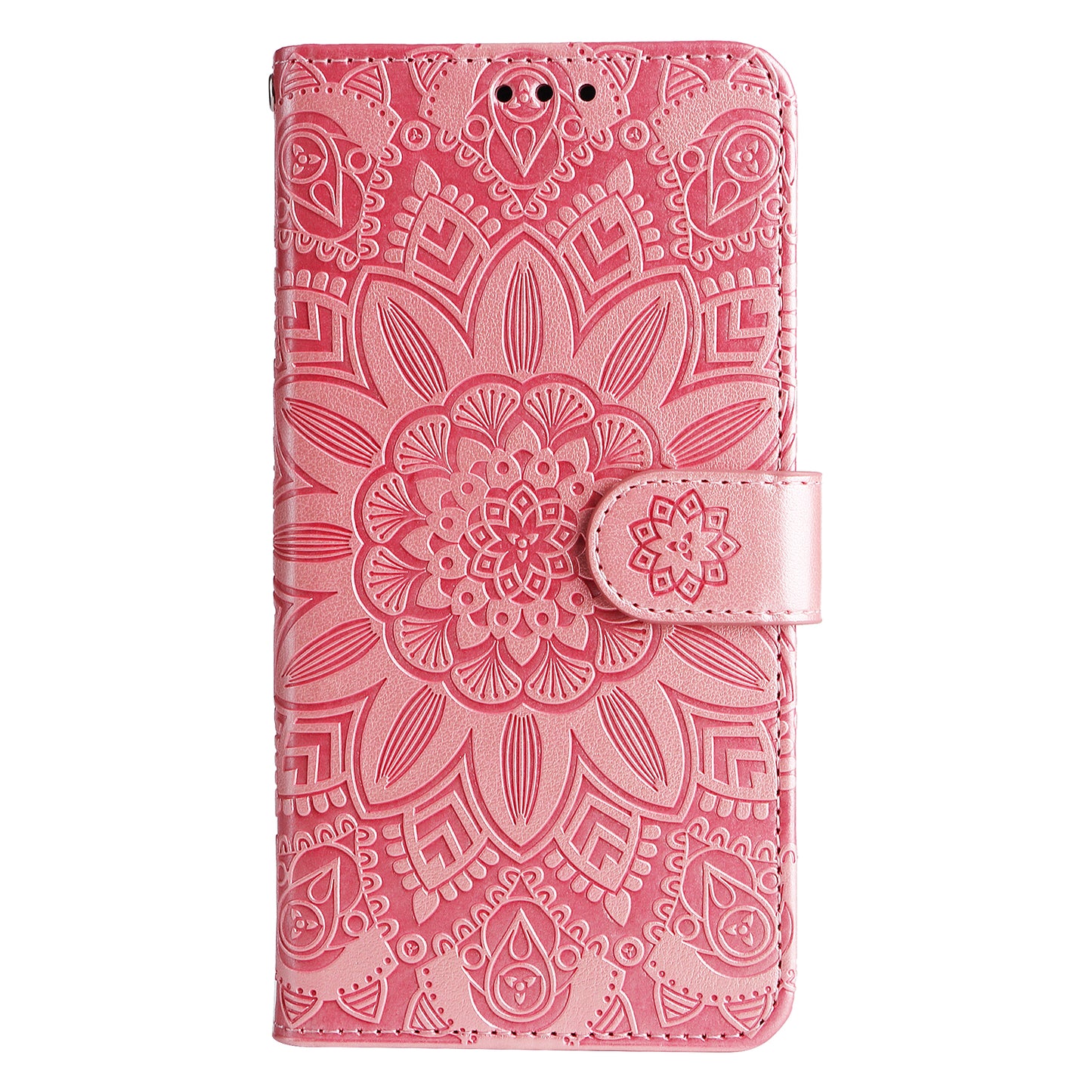 For Oppo Find X6 Full Protection Phone Cover PU Leather Wallet Sunflower Imprinted Stand Case