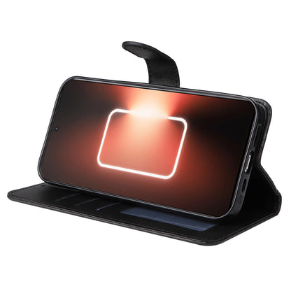 Cell Phone Cover for Realme GT Neo 5 5G / GT3 5G Calf Texture Leather Wallet Stand Case with Strap