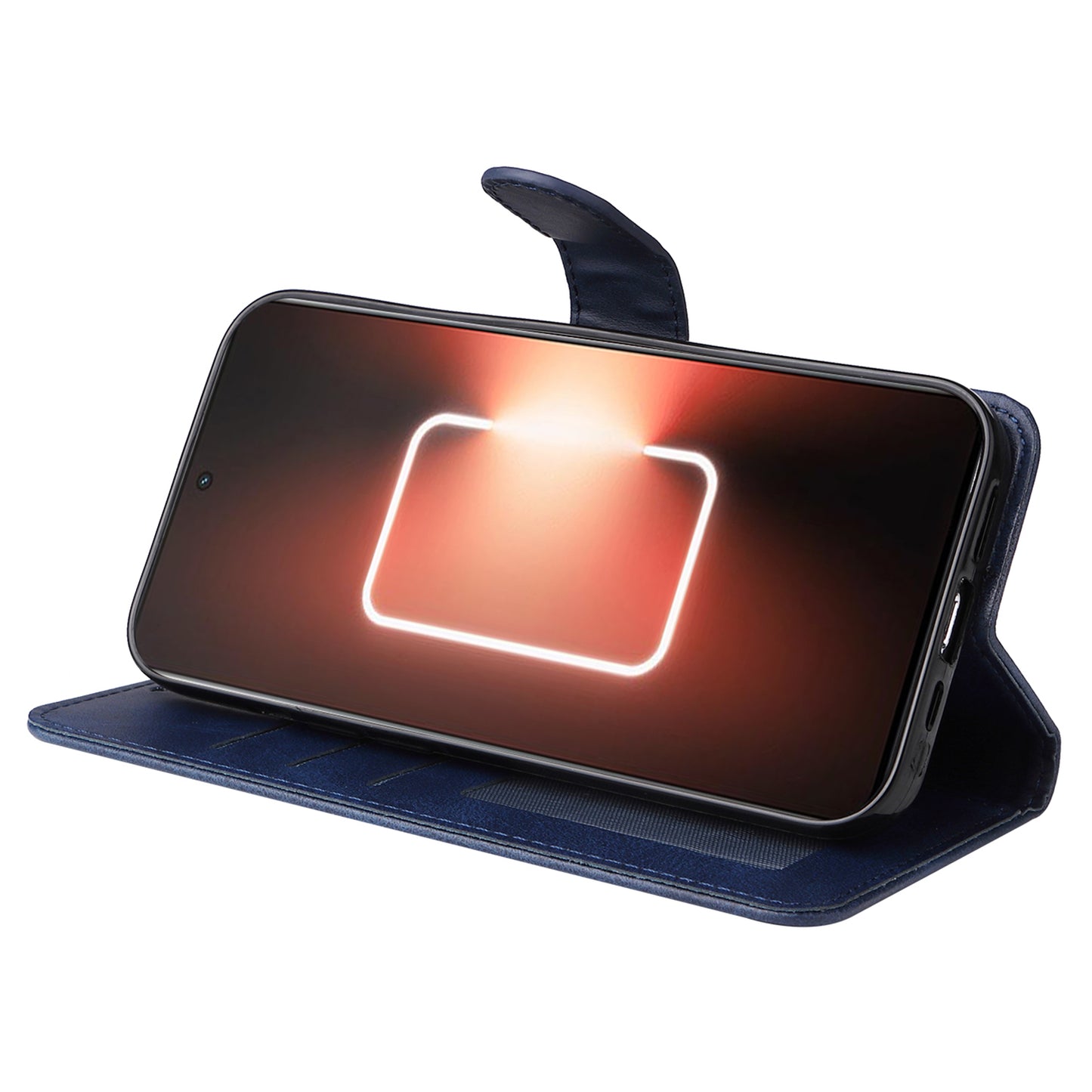 Cell Phone Cover for Realme GT Neo 5 5G / GT3 5G Calf Texture Leather Wallet Stand Case with Strap