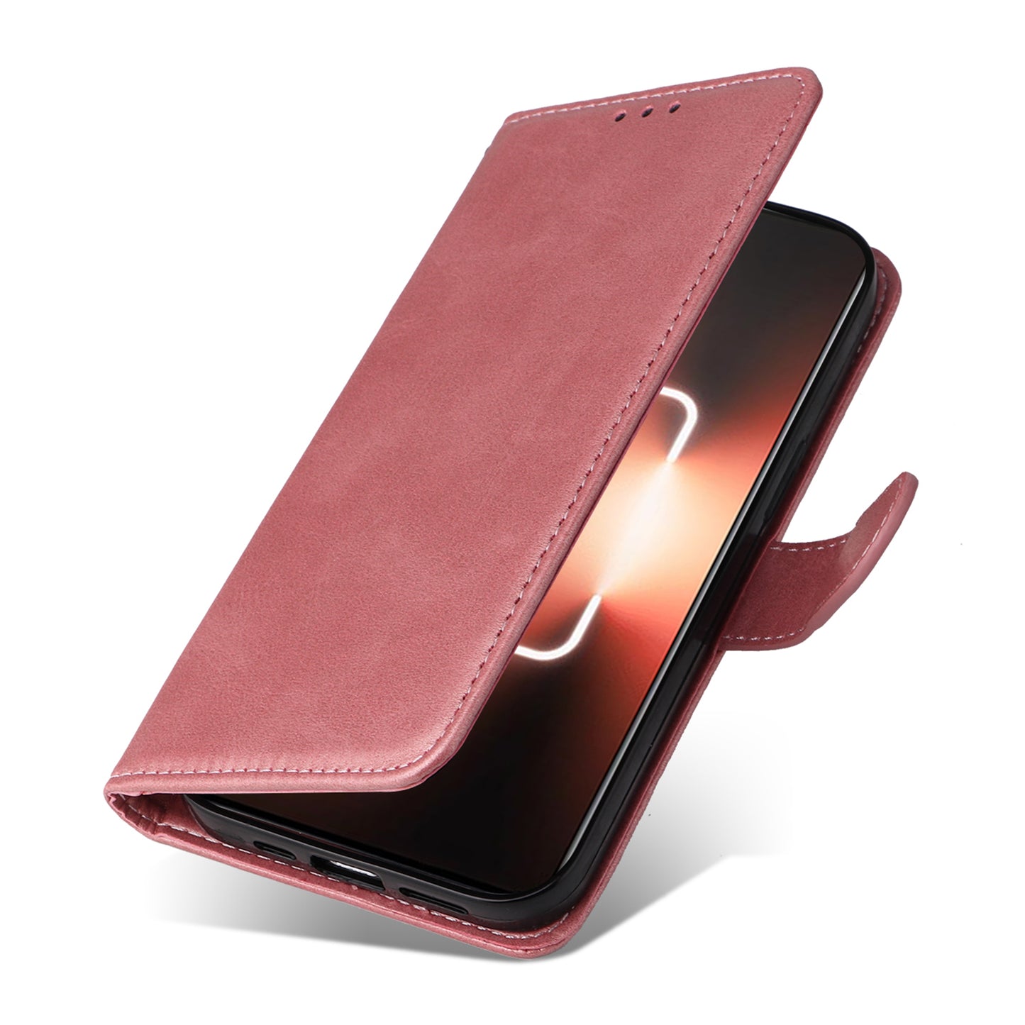 Cell Phone Cover for Realme GT Neo 5 5G / GT3 5G Calf Texture Leather Wallet Stand Case with Strap