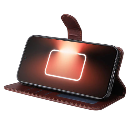 Cell Phone Cover for Realme GT Neo 5 5G / GT3 5G Calf Texture Leather Wallet Stand Case with Strap