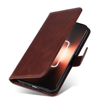 Cell Phone Cover for Realme GT Neo 5 5G / GT3 5G Calf Texture Leather Wallet Stand Case with Strap