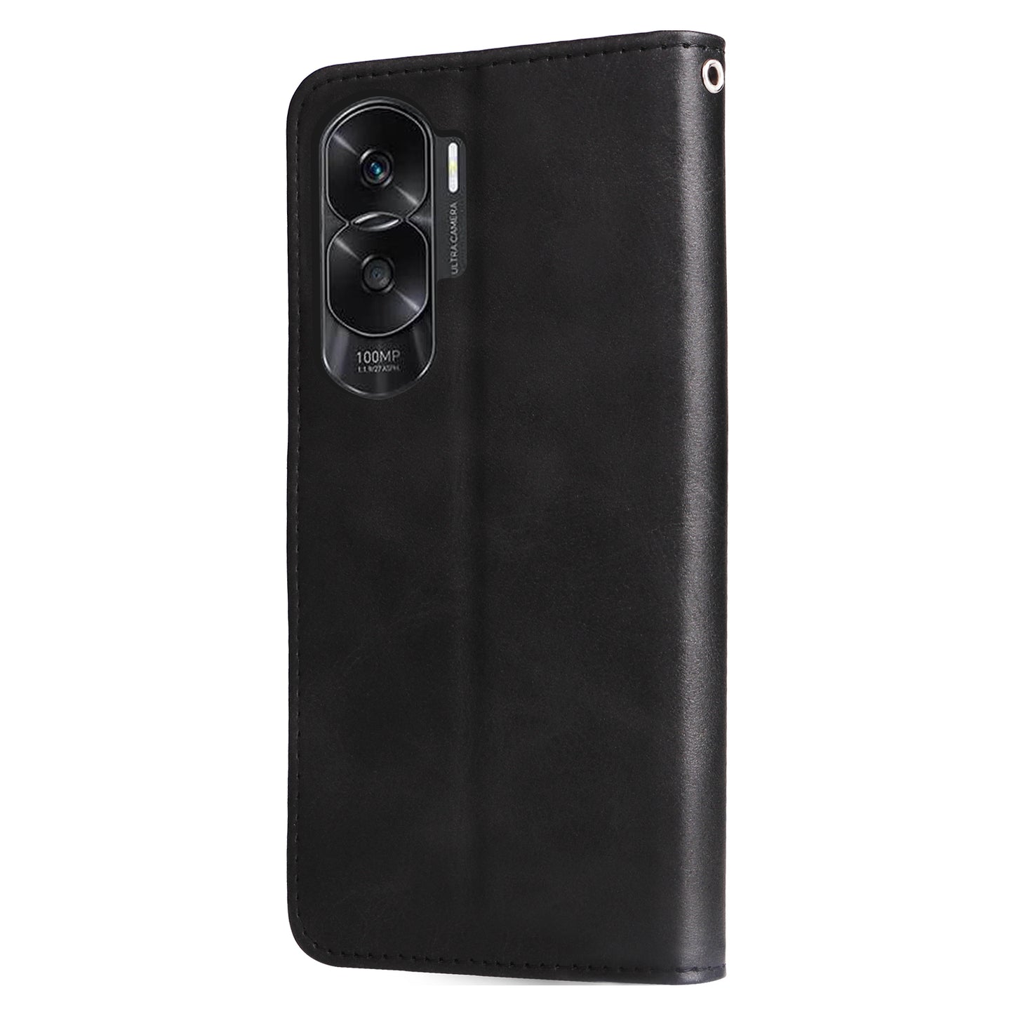 For Honor X50i 5G / 90 Lite 5G Zipper Pocket Phone Case Stand Shell Calf Texture Dustproof Wallet Smartphone Cover