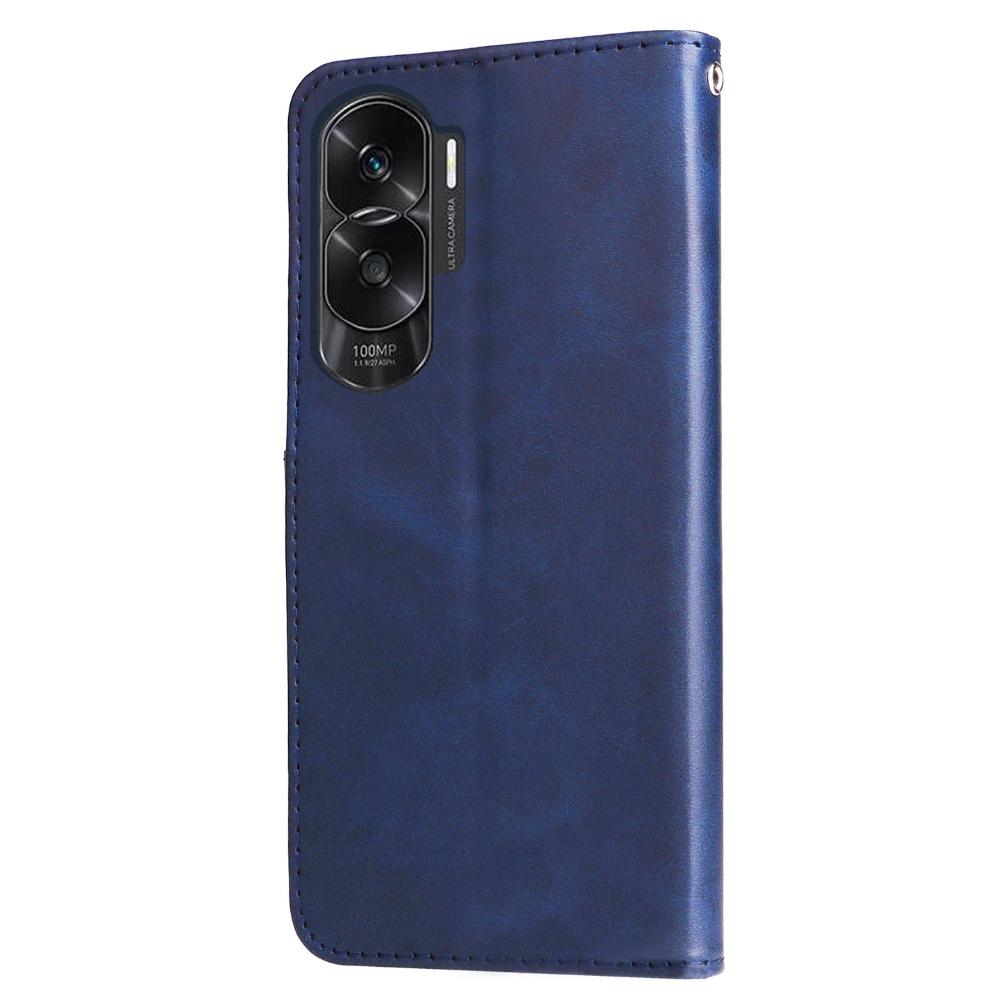 For Honor X50i 5G / 90 Lite 5G Zipper Pocket Phone Case Stand Shell Calf Texture Dustproof Wallet Smartphone Cover