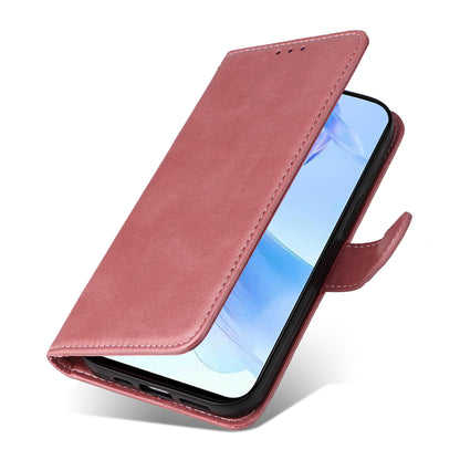 Cell Phone Cover for Honor X50i 5G / 90 Lite 5G Calf Texture Anti-scratch PU Leather Wallet Stand Case with Strap