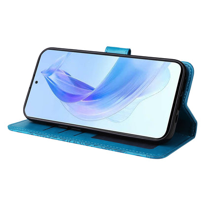 For Honor X50i 5G / 90 Lite 5G Anti-Scratch Wallet Case Sunflower Imprinted Phone Flip Stand PU Leather Cover