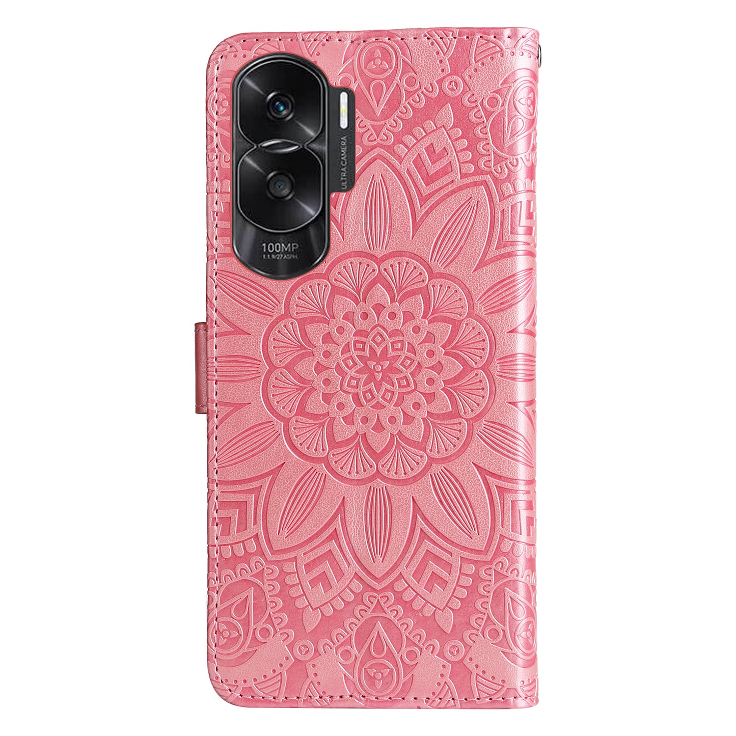 For Honor X50i 5G / 90 Lite 5G Anti-Scratch Wallet Case Sunflower Imprinted Phone Flip Stand PU Leather Cover