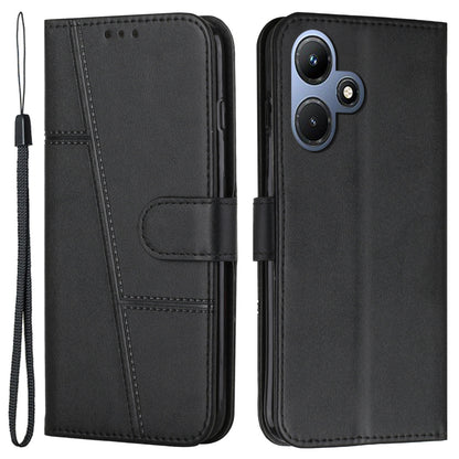 For Infinix Hot 30i Wallet Stand Phone Case Shockproof PU Leather Cell Phone Cover