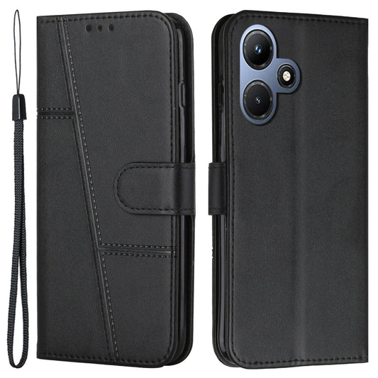 For Infinix Hot 30i Wallet Stand Phone Case Shockproof PU Leather Cell Phone Cover