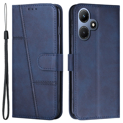 For Infinix Hot 30i Wallet Stand Phone Case Shockproof PU Leather Cell Phone Cover