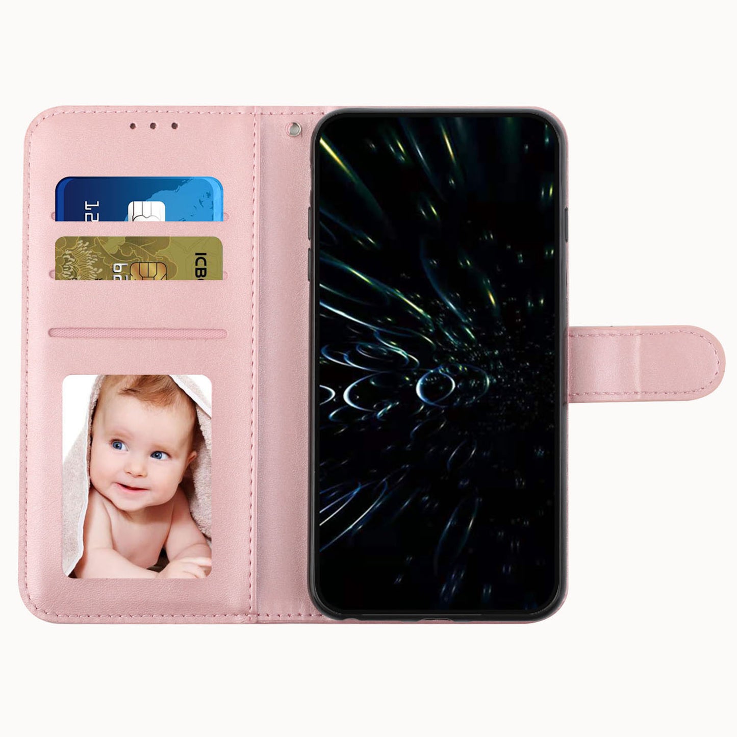 For Infinix Hot 30i Wallet Stand Phone Case Shockproof PU Leather Cell Phone Cover