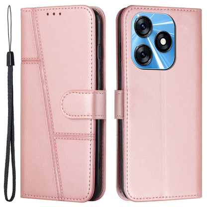 For Tecno Spark 10 4G Wallet Stand Folio Flip Phone Case PU Leather Cell Phone Cover