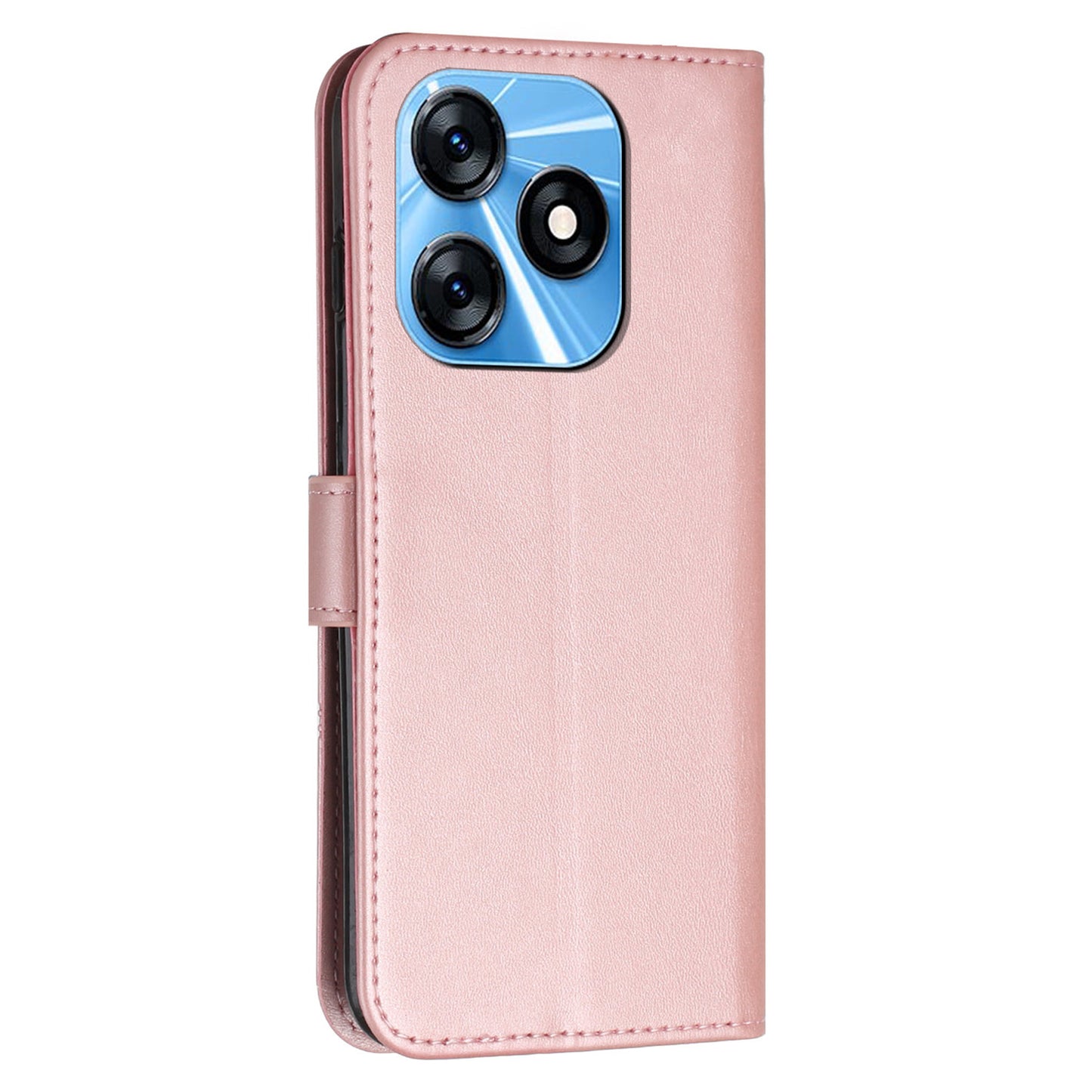 For Tecno Spark 10 4G Wallet Stand Folio Flip Phone Case PU Leather Cell Phone Cover