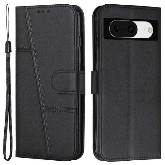 For Google Pixel 8 Wallet Stand Folio Flip Phone Case PU Leather Cell Phone Drop-proof Cover