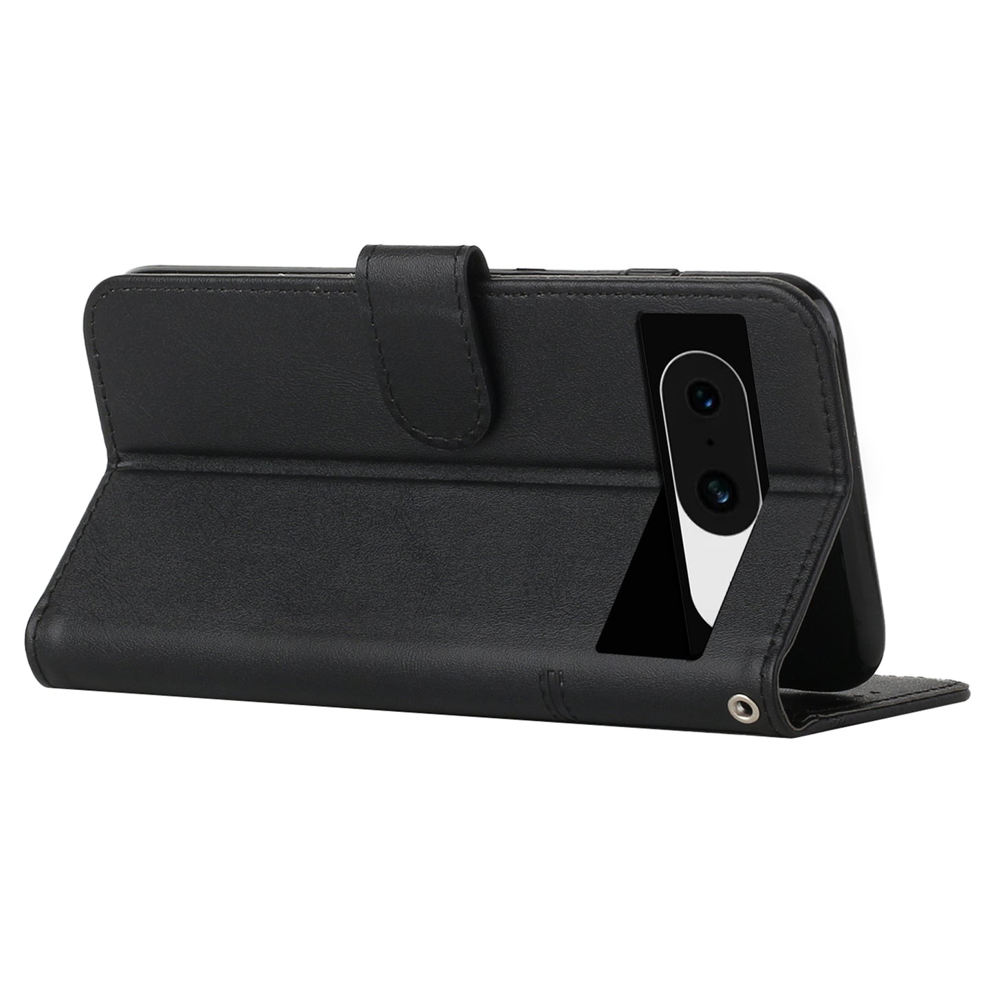 For Google Pixel 8 Wallet Stand Folio Flip Phone Case PU Leather Cell Phone Drop-proof Cover