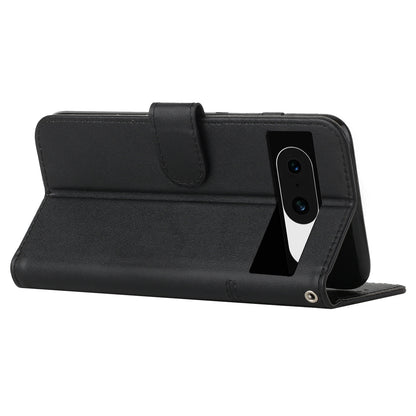 For Google Pixel 8 Wallet Stand Folio Flip Phone Case PU Leather Cell Phone Drop-proof Cover