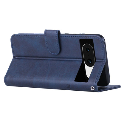 For Google Pixel 8 Wallet Stand Folio Flip Phone Case PU Leather Cell Phone Drop-proof Cover