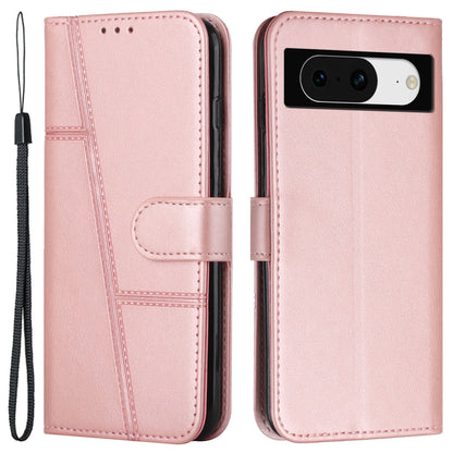 For Google Pixel 8 Wallet Stand Folio Flip Phone Case PU Leather Cell Phone Drop-proof Cover