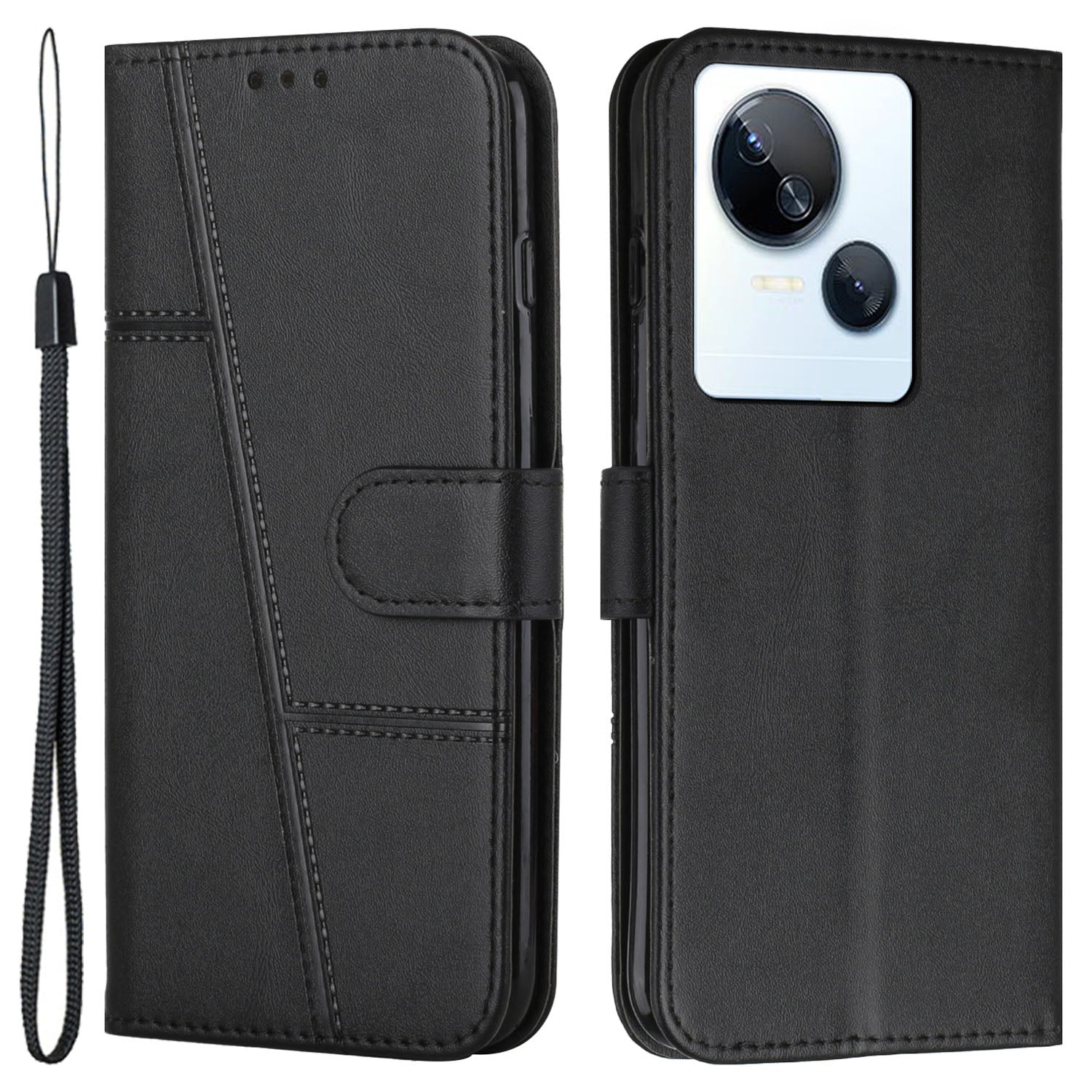 Phone Case for Tecno Spark 10 5G Drop-proof Wallet Stand Folio Flip PU Leather Cell Phone Cover