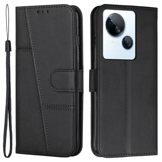 Phone Case for Tecno Spark 10 5G Drop-proof Wallet Stand Folio Flip PU Leather Cell Phone Cover