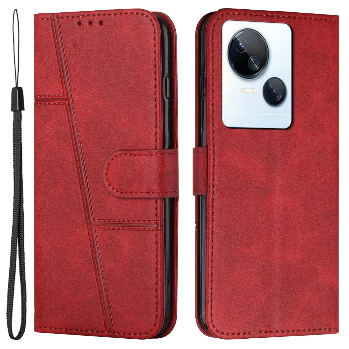 Phone Case for Tecno Spark 10 5G Drop-proof Wallet Stand Folio Flip PU Leather Cell Phone Cover