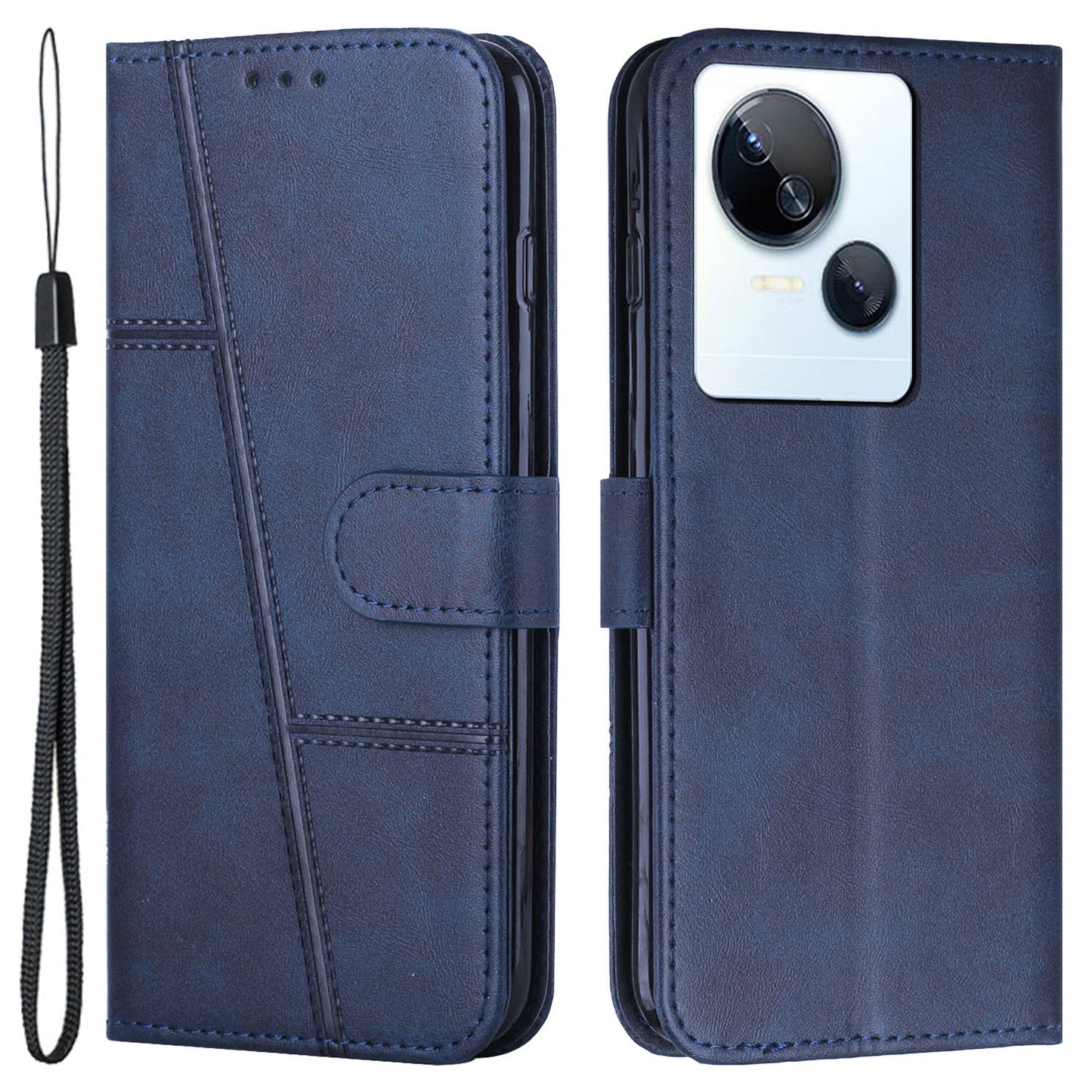 Phone Case for Tecno Spark 10 5G Drop-proof Wallet Stand Folio Flip PU Leather Cell Phone Cover
