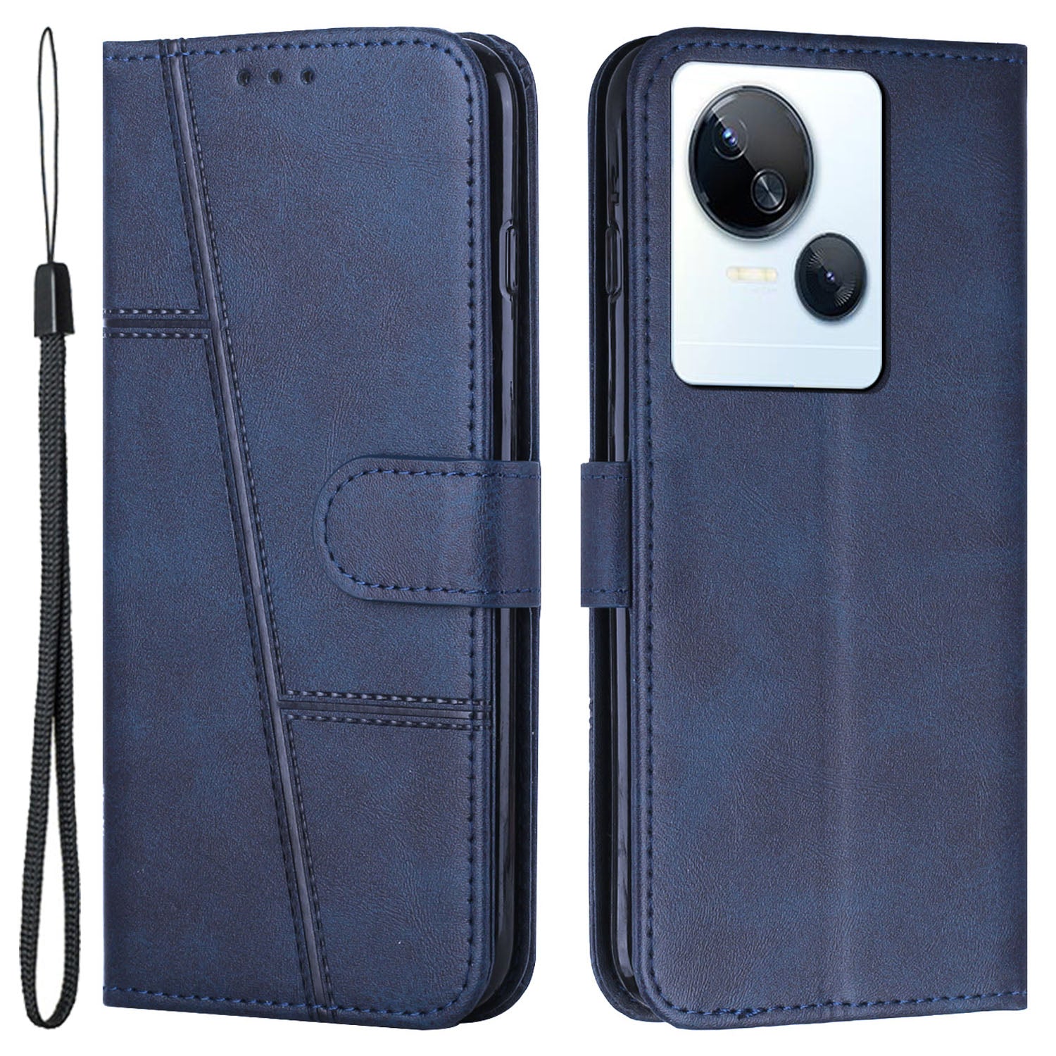 Phone Case for Tecno Spark 10 5G Drop-proof Wallet Stand Folio Flip PU Leather Cell Phone Cover