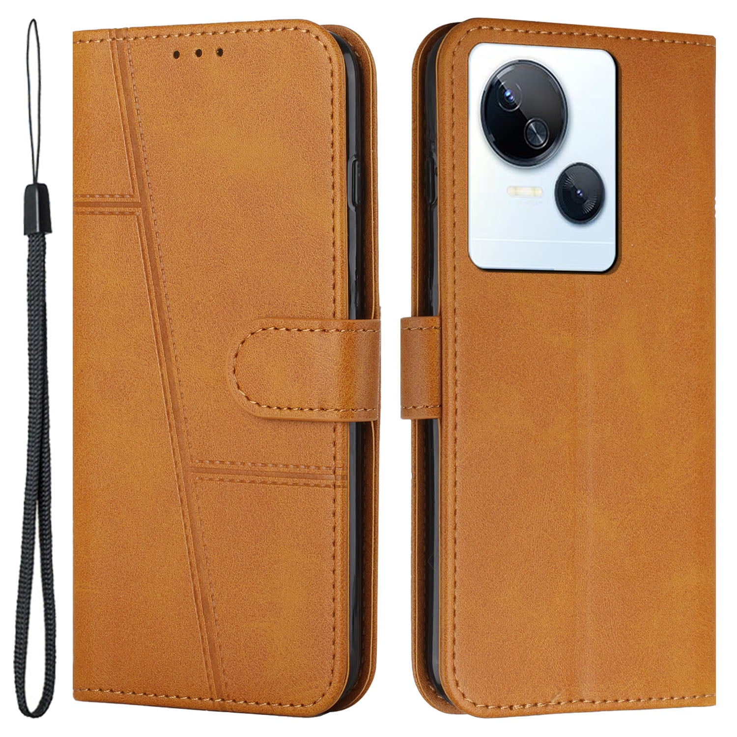 Phone Case for Tecno Spark 10 5G Drop-proof Wallet Stand Folio Flip PU Leather Cell Phone Cover