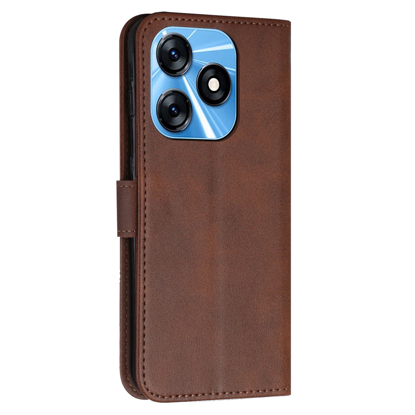 Phone Case for Tecno Spark 10C 4G Wallet Stand Folio Flip PU Leather Anti-scratch Cell Phone Cover