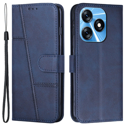 Phone Case for Tecno Spark 10C 4G Wallet Stand Folio Flip PU Leather Anti-scratch Cell Phone Cover