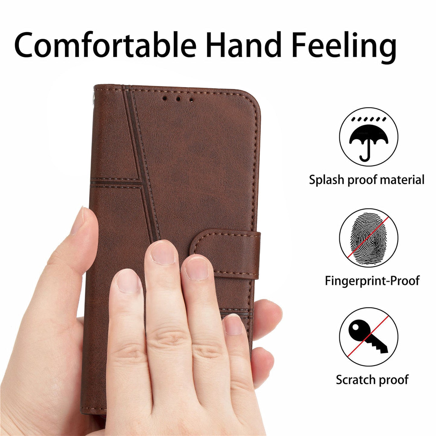 Wallet Stand Case for Tecno Spark 10 Pro Folio Flip PU Leather Cell Phone Drop-proof Cover