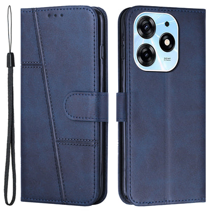 Wallet Stand Case for Tecno Spark 10 Pro Folio Flip PU Leather Cell Phone Drop-proof Cover