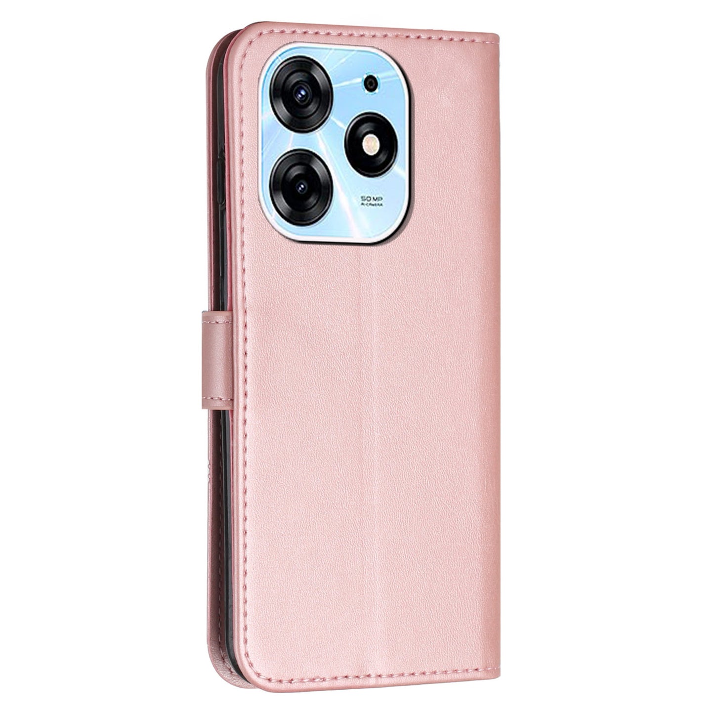 Wallet Stand Case for Tecno Spark 10 Pro Folio Flip PU Leather Cell Phone Drop-proof Cover