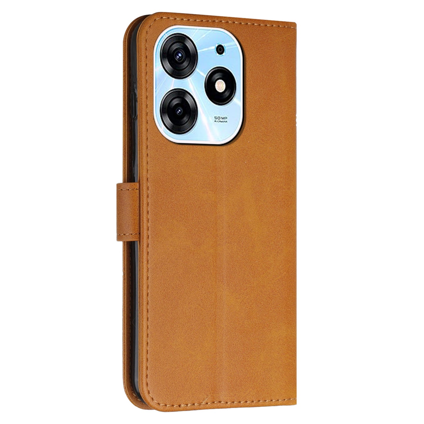 Wallet Stand Case for Tecno Spark 10 Pro Folio Flip PU Leather Cell Phone Drop-proof Cover