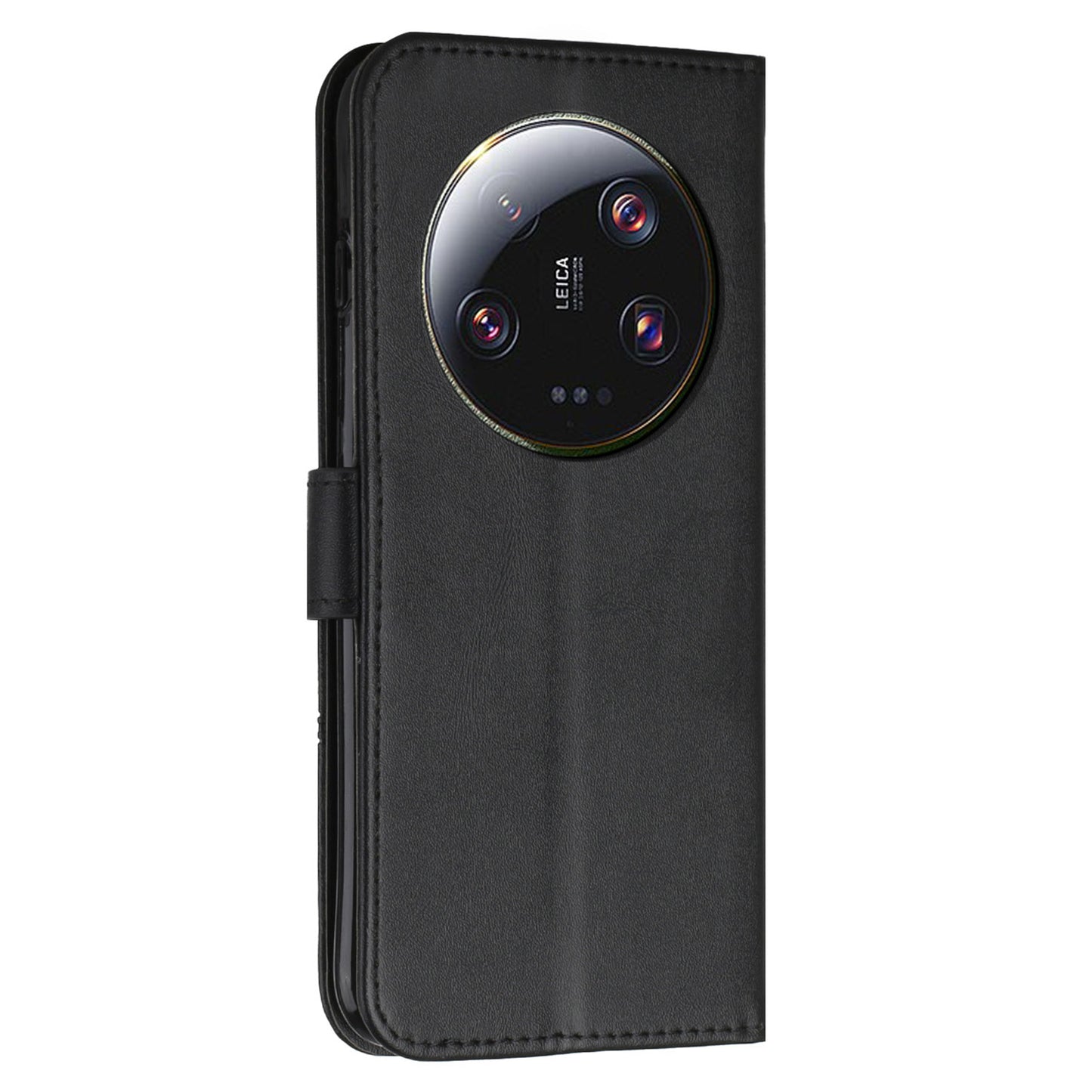 Wallet Stand Case for Xiaomi 13 Ultra Magnetic Clasp Folio Flip PU Leather Cell Phone Drop-proof Cover