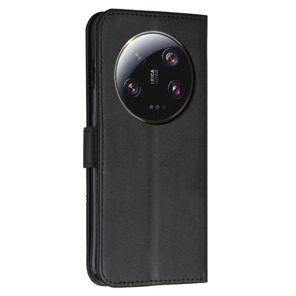 Wallet Stand Case for Xiaomi 13 Ultra Magnetic Clasp Folio Flip PU Leather Cell Phone Drop-proof Cover
