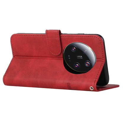 Wallet Stand Case for Xiaomi 13 Ultra Magnetic Clasp Folio Flip PU Leather Cell Phone Drop-proof Cover